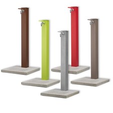 Fontana da Giardino Belfer 42QBM Base in Cemento Rubinetto Sfera Kit Montaggio