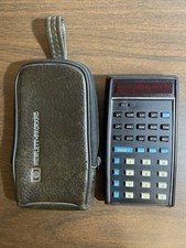Calcolatrice scientifica vintage Hewlett Packard HP-35 con custodia non testata