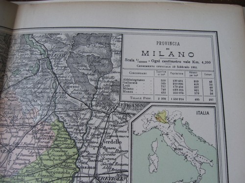 1917 mappa italiana - italiana, della