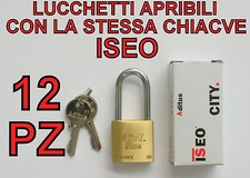 12 LUCCHETTI ISEO APRIBILI CON
