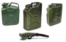 TANICA BENZINA OMOLOGATA METALLO TANICHE TRASPORTO CARBURANTE 5-10-20 LT