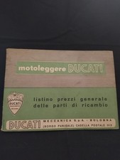 Ducati epoca anni 50 60 70 listoni prezzi generakle ricambi MOTOLEGGERE