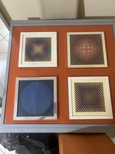 Lotto 4 Stampe Vintage Quadri