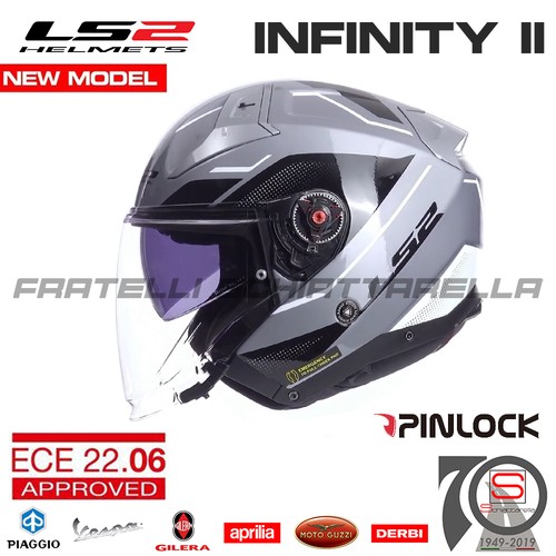 Casco jet moto ls2 infinity - jet, ii