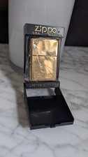 GENUINE Zippo Lighter MARLBORO High Polish Brass Finish MILLENNIAL 2000 NEW