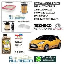 KIT TAGLIANDO 4 FILTRI OLIO