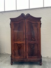 Armadio Piuma Di Mogano Biedermeier 