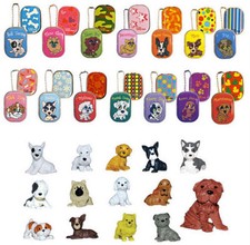 PUPPY PALZ MINI FIGURA CANE E CIONDOLO PORTACHIAVI DECORAZIONE METALLO LATTA BOMBONIERA