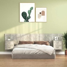 Testiera Letto con Comodini in