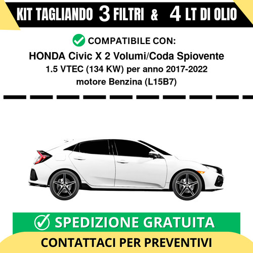 Tagliando per honda civic - honda, 2