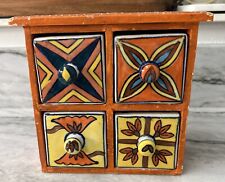 Wood Spice Cabinet Porcelain