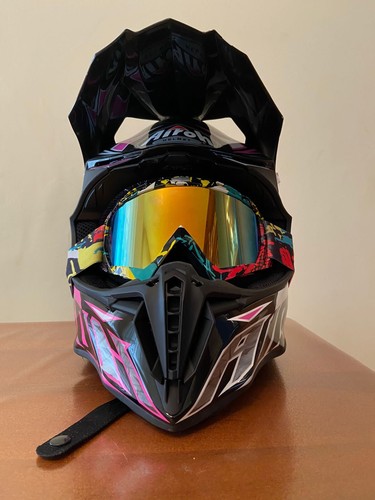 Casco airoh cross bianco - casco, cross,