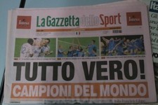 Gazzetta dello Sport 10 luglio 2006 Italia Campione del Mondo MONDIALI CALCIO