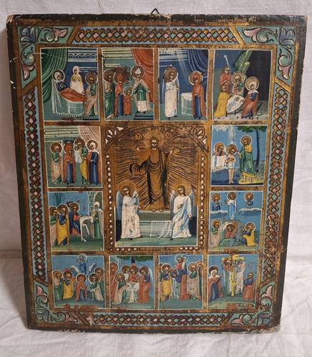 Rara antica icona russa della - antica,