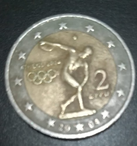 Moneta euro rara grecia - 2,
