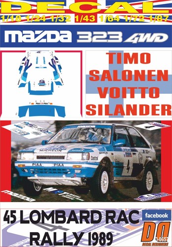 Decal mazda 323 4wd salonen - mazda, t.salonen