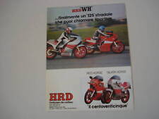 advertising Pubblicità 1984 HRD 125 RED/SILVER HORSE
