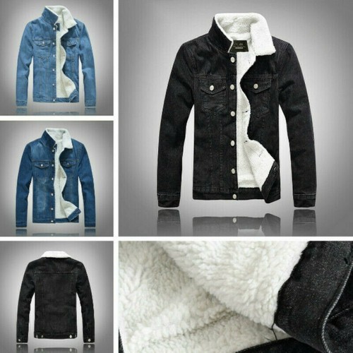 Giacca uomo denim cappotto