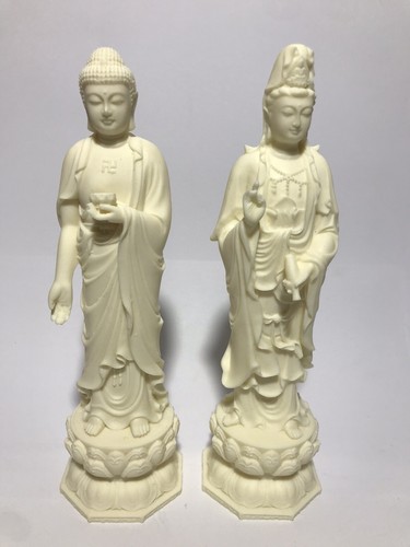 Due buddha cinese resina - due,