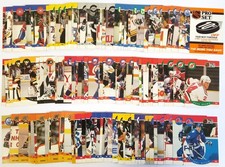 Pro Set NHL 1990-91 lotto 144 carte diverse Gillis Makarov Lemieux Messier