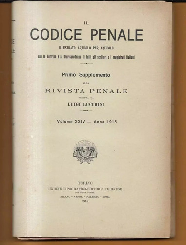 Luigi lucchini 1915 codice - 1915, il