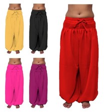 Women Baggy Harem Plated Pant Chiffon Belly Dance Pantaloons Bombachos Trouser