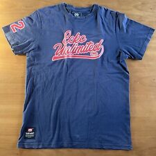 T Shirt ECKO UNLTD size M - Vintage Y2K 2000 Blu Skater Rhino Maglietta Uomo