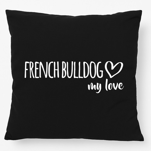 Cuscino french bulldog - cuscino, love