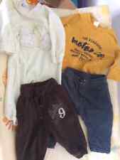 STOCK LOTTO 4 vestiti BAMBINO 3/6 mesi 2 PANTALONI 1 MAGLIA 1 TUTA
