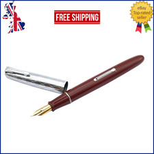 PENNA STILOGRAFICA VINTAGE WATERMAN LADY GARLAND MARRONE ORO 14K NUOVA CON SC...