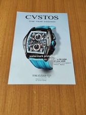 CVSTOS CHALLENGE III CHRONOGRAPH S TITANIUM SKYBLUE CUSTOS WATCH  AD PUBBLICITA
