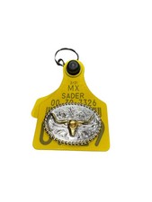 Portachiavi western Arete De Vaca Llavero Con Toro Gallo orecchio bestiame