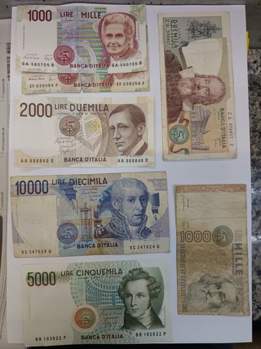 Lotto banconote lira vari - 7,