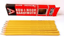 KOH-I-NOOR HARDTMUTH 60s Austria box 8 matite grafite 555 - 1 Studio