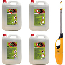 Bio Sprint BIOETANOLO COMBUSTIBILE LIQUIDO STUFA, CAMINETTO 4X5Lt + ACCENDINO