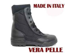 Stivali uomo Pelle anfibi Militari Vantech tipo Magnum escursionismo  vv