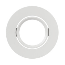 Ghiera per faretto da incasso orientabile bianca GU10 IP20 diametro 90mm