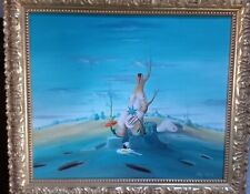 LUIGI PRETIN olio su tela 48x57 cm "Sequenze di solitudine", 1970