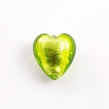Perla cuore in vetro di Murano
