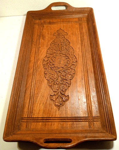 Vassoio legno scuro - in, scuro-con