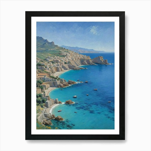 Quadro sardegna piccola barca - quadro,