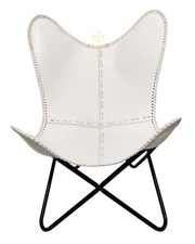 Vintage Pelle Farfalla Sedia