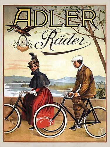 Adler rader biciclette poster - biciclette,