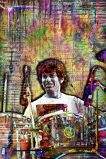 Poster Mickey Hart GRATEFUL DEAD, regalo Mickey Hart, omaggio Grateful Dead