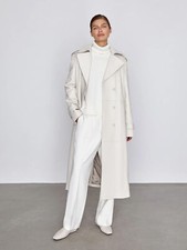 Cappotto Trench In Pelle Da