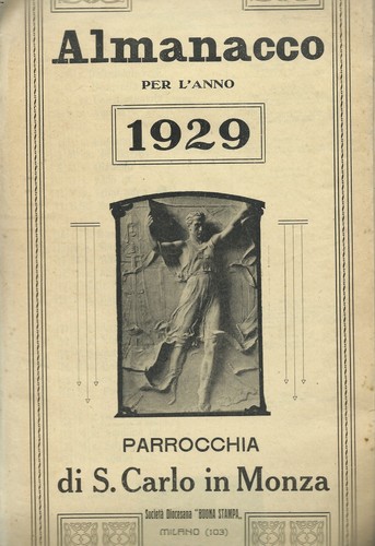 Calendario olandese 1929 - calendario,