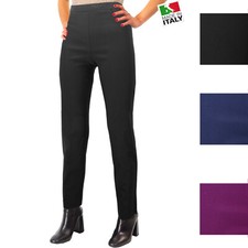 Pantalone Donna Carla Ferroni Invernale Pesante Classico Vita Alta A Sigaretta