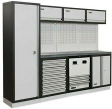 ARREDAMENTO ALLESTIMENTO MODULARE PER OFFICINA GARAGE RACING MOBILI ATTREZZI