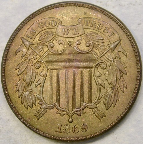 1869 pezzo due centesimi - 1869/18,