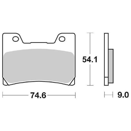 Coppia pastiglie freno sbs - coppia,
